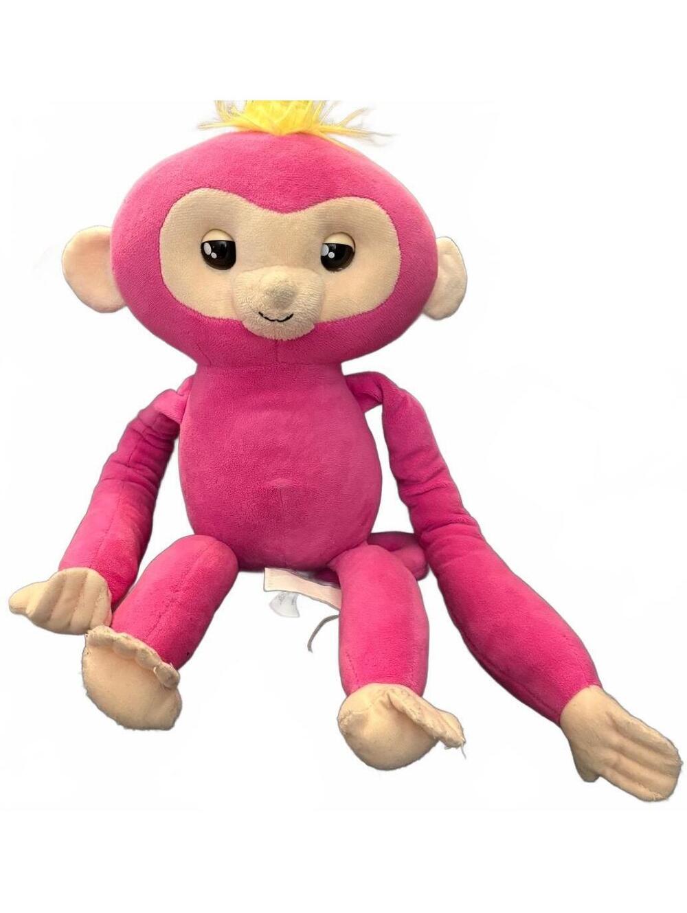 Interactive Fingerlings Pink Plush Monkey Stuffed Animal Toy